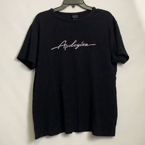 H&M short black sleeve t-shirt size M